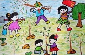 小学生低年级植树节日记、作文100字左右，300、400字10篇