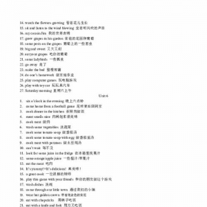 小学五年级短语,五年级英语的名词短语有哪些？