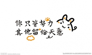 关于天意的短句,只管努力其它交给天意的类似句子？