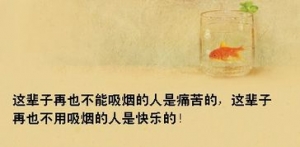抽烟的短句子,有关抽烟的句子？