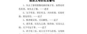 关于父母的爱的句子,赞美父母之爱的句子？