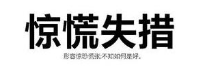 描写惊慌的句子,表示慌张的句子？