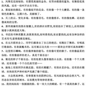 很像排比的句子,与排比相似的说明方法？