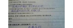 带有向的句子都是比喻句,扁鼻子军官用手扭着雨来的两只耳朵,向两边拉. 改写比喻句？ ...