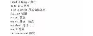 短语加todo,英语中哪些动词短语后可接todo？