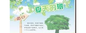 描写夏季树的句子,抓住三种典型树来描写夏天？