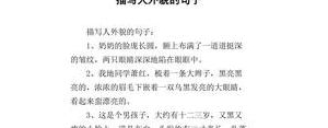 形容人的外表句子,描写人外表的句子？