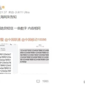 多地网友收到诡异短信？运营商致歉