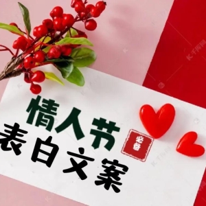 2023.2.14情人节表白高级暖心文案，深情告白短句干净简短配图