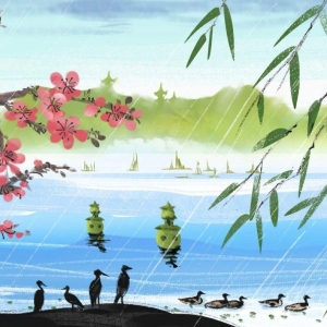 50首春雨诗词，雨水至，万物生，一起拥抱春天