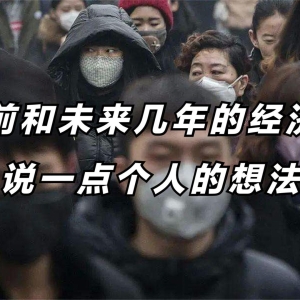 对当前和未来几年的经济情况说一点个人的想法
