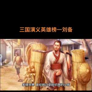 三国演义英雄榜一刘备#三国历史解说