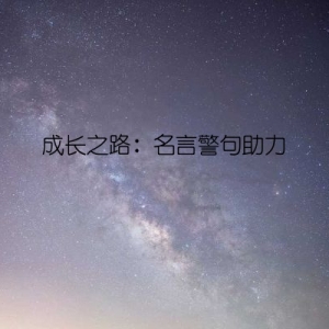 成长之路：名言警句助力