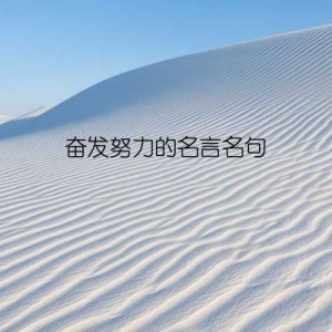 奋发努力的名言名句