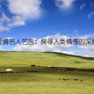 爱情名人名言：探寻人类情感的深度
