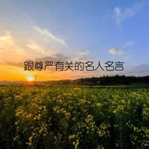 跟尊严有关的名人名言