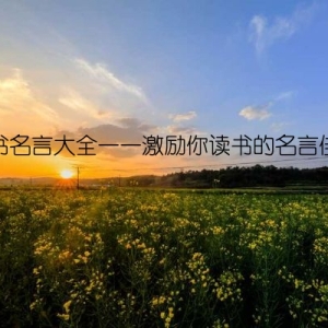 读书名言大全——激励你读书的名言佳句