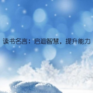 读书名言：启迪智慧，提升能力