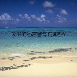 读书的名言警句有哪些？