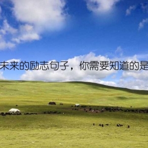 关于未来的励志句子，你需要知道的是……