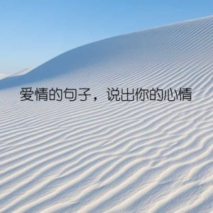 爱情的句子，说出你的心情