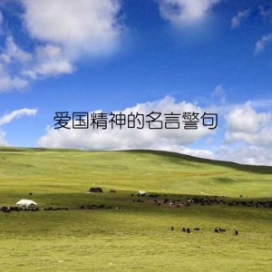 爱国精神的名言警句