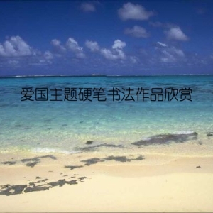 爱国主题硬笔书法作品欣赏