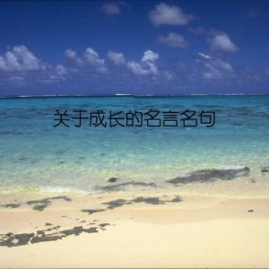 关于成长的名言名句