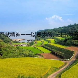 奉献精神——以爱为名，付出为责