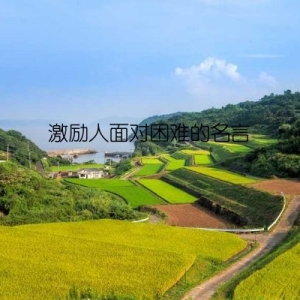 激励人面对困难的名言