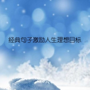 经典句子激励人生理想目标