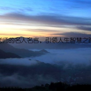 老师的名人名言，引领人生智慧之路
