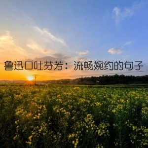 鲁迅口吐芬芳：流畅婉约的句子