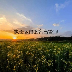 家长教育的名言警句