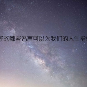 孔子的哪些名言可以为我们的人生指引？