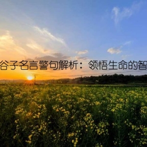 鬼谷子名言警句解析：领悟生命的智慧