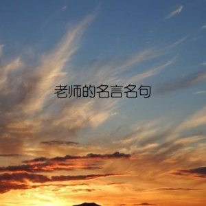 老师的名言名句