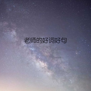 老师的好词好句