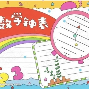 小学生数学小报，小学生数学手抄报，数学小报简单又漂亮手抄报