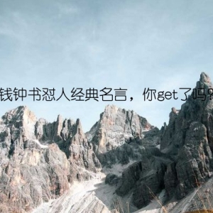 钱钟书怼人经典名言，你get了吗？