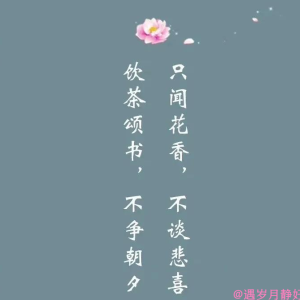 一些岁月静好的唯美句子
