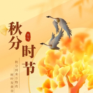 秋分朋友圈文案：落叶之秋，微风徐来，所有美好不期而遇！