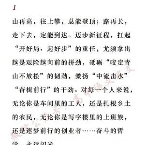 9个落笔即升华的精彩论据段落素材