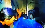院子里的奇怪黑色生物？被相机拍下的离谱事件合集！ #奇闻异事