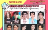 2024泰娱乐论坛新闻人物九月榜TOP20：中国网友讨论热度最高泰星