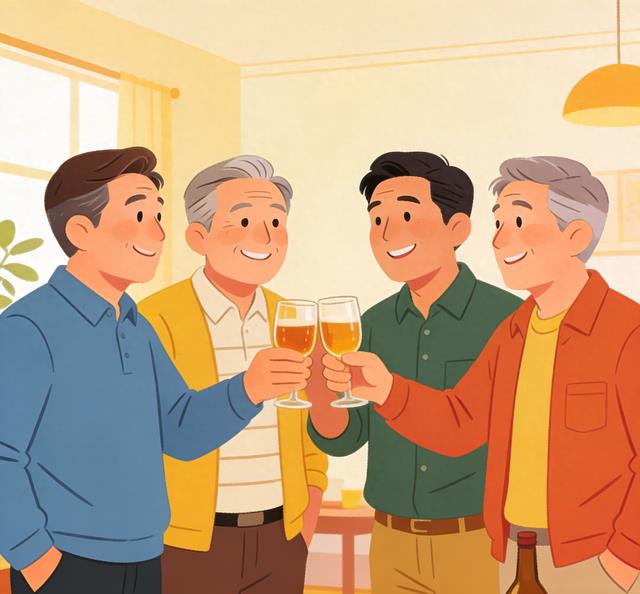 岁月流转，中年友谊如一杯老酒，越品越醇