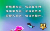 友谊是个宝一生忘不了说说知心话天天问个好，共度人生健康活到老