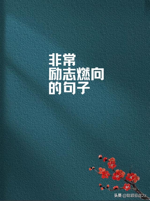 🔥非常励志燃向的句子，拿去用#打动人心的句子