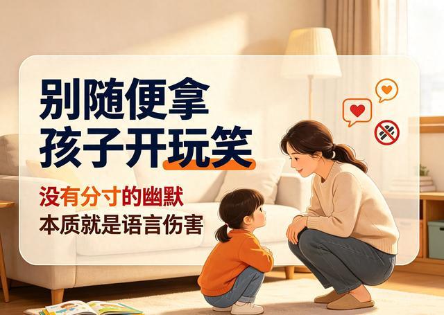 别随便拿孩子开玩笑，没有分寸的幽默，本质就是语言伤害
