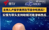 广东主持人卢俊宇播新闻时吃西瓜支持河南滞销西瓜
